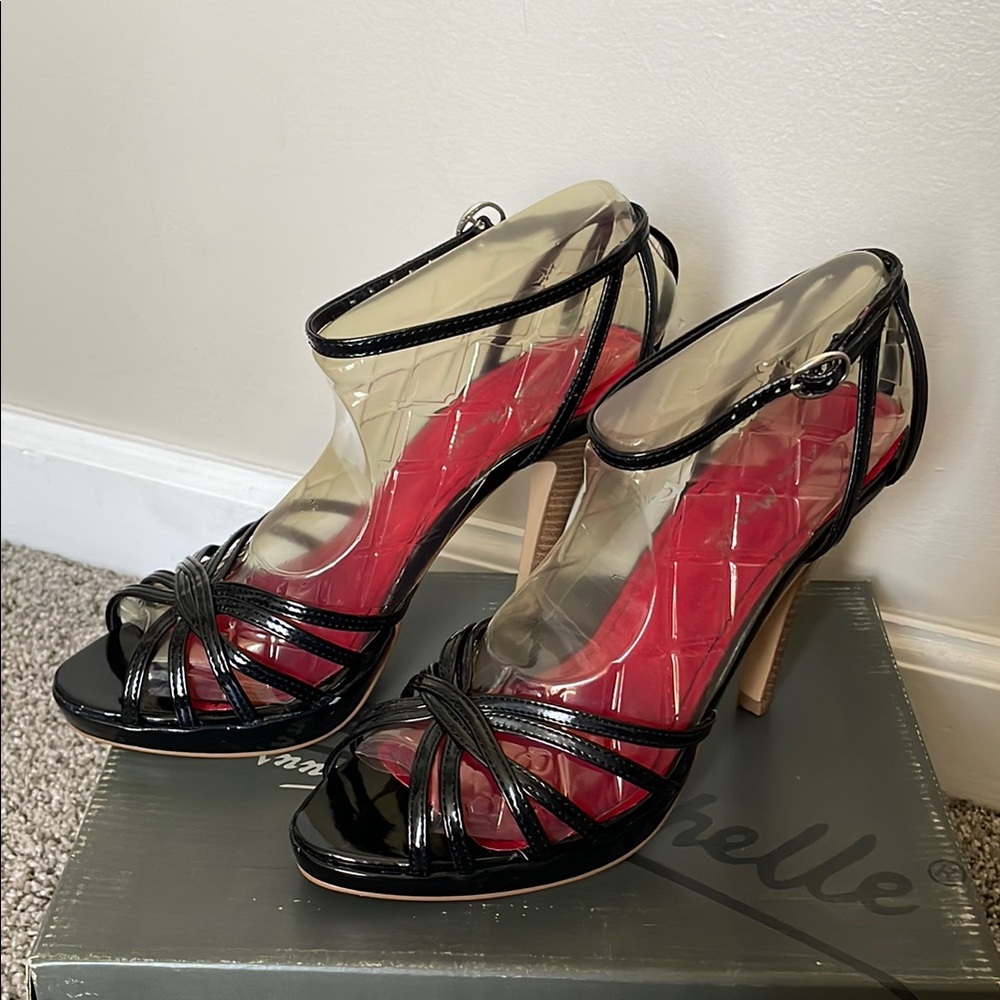 Elegant Black Strappy Heels